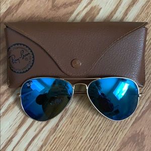 Blue Lense Ray-Ban Aviators